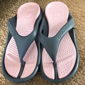 Crocs Grey and Pink